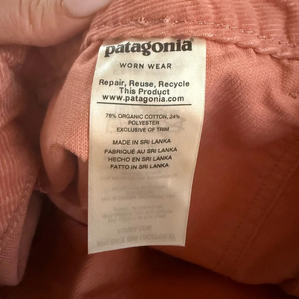 Patagonia Pink Corduroy Shorts Stand Up Size 18 - Picture 6 of 9